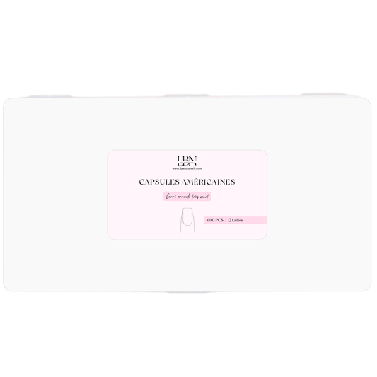 Capsules américaines carré arrondi très court - Lbeautynails