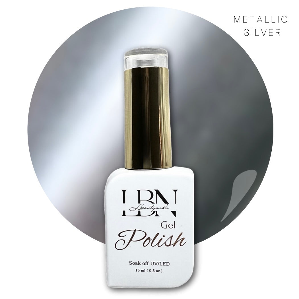 Metallic silver - Lbeautynails