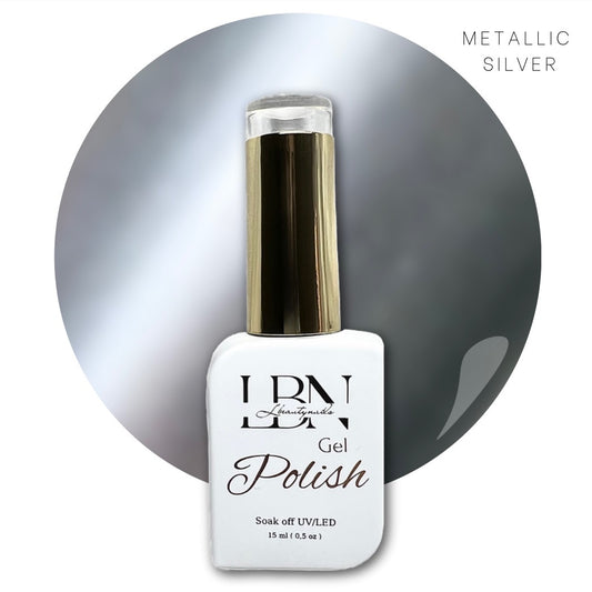 Metallic silver - Lbeautynails
