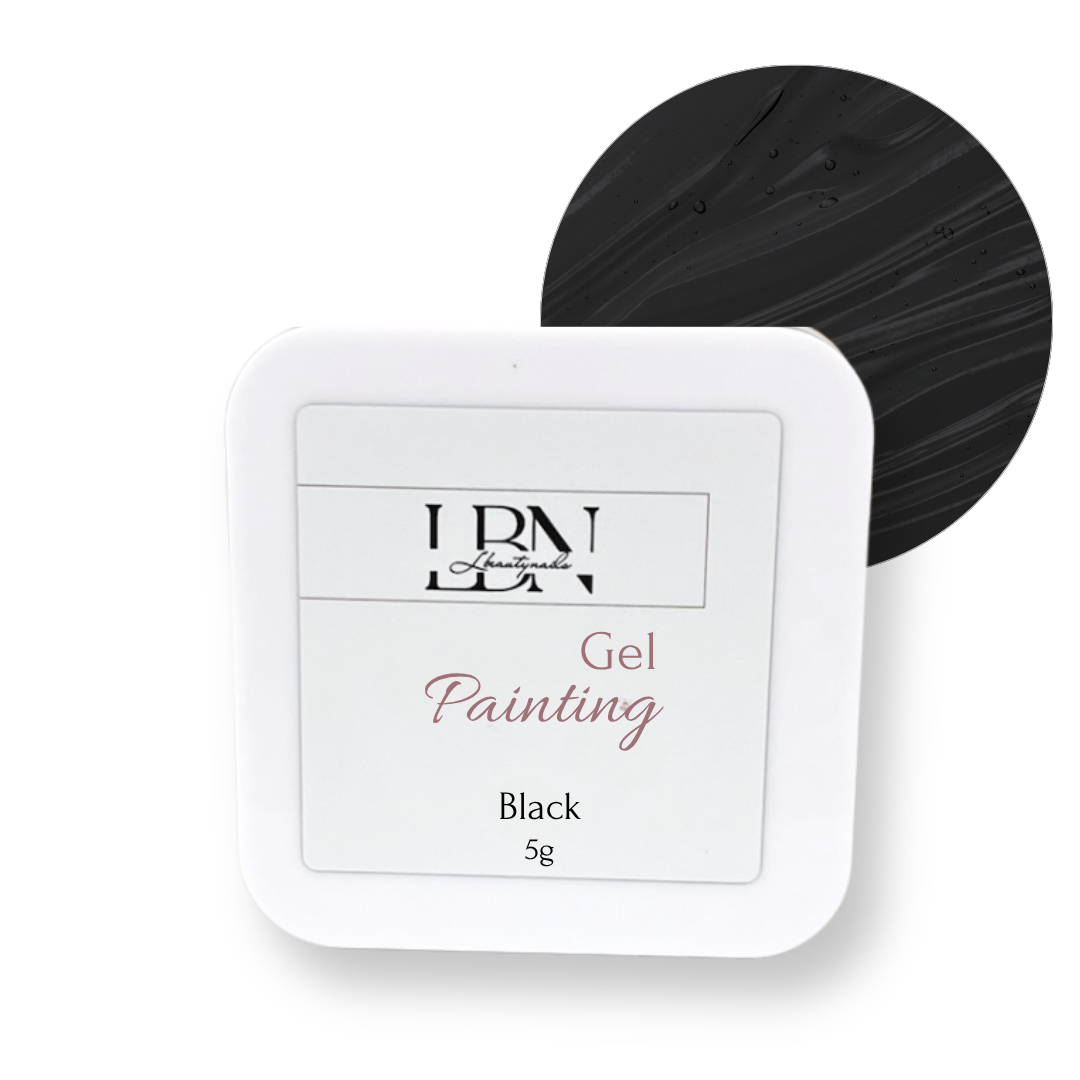 Painting gel noir - Lbeautynails