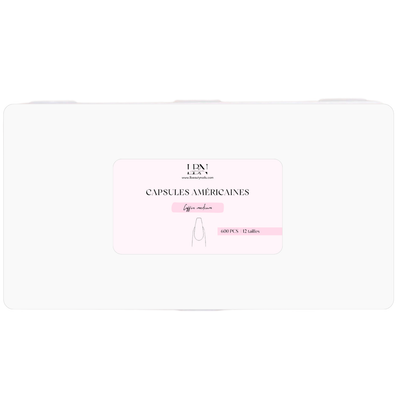 Capsules américaines coffin médium - Lbeautynails