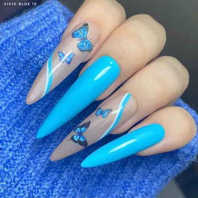 Vivid blue 10 - Lbeautynails