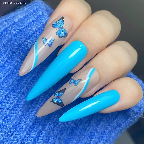Vivid blue 10 - Lbeautynails